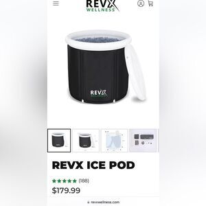Rev x cold plunge ice pod ice bath travel personal beginner wellness